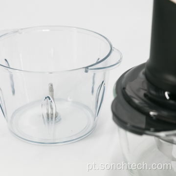 Tigela de vidro para moedor de carne para cozinha de processamento de alimentos
